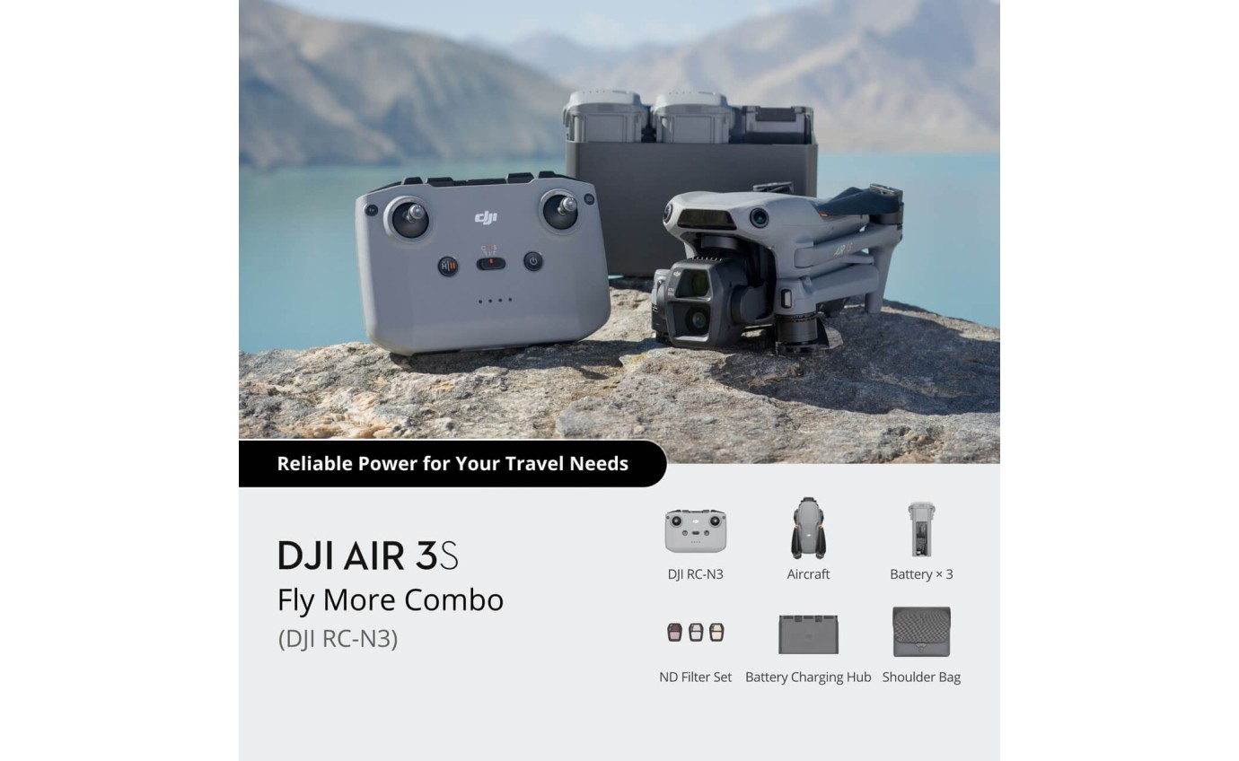 DJI Air 3S 4K Drone Fly More Combo (RC-N3) CPMA0000081501
