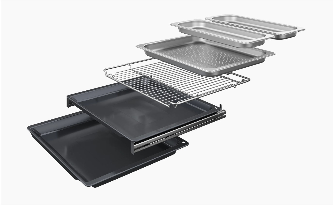 Bosch 60cm Built-In Compact Oven with Steam Function CSG958DB1