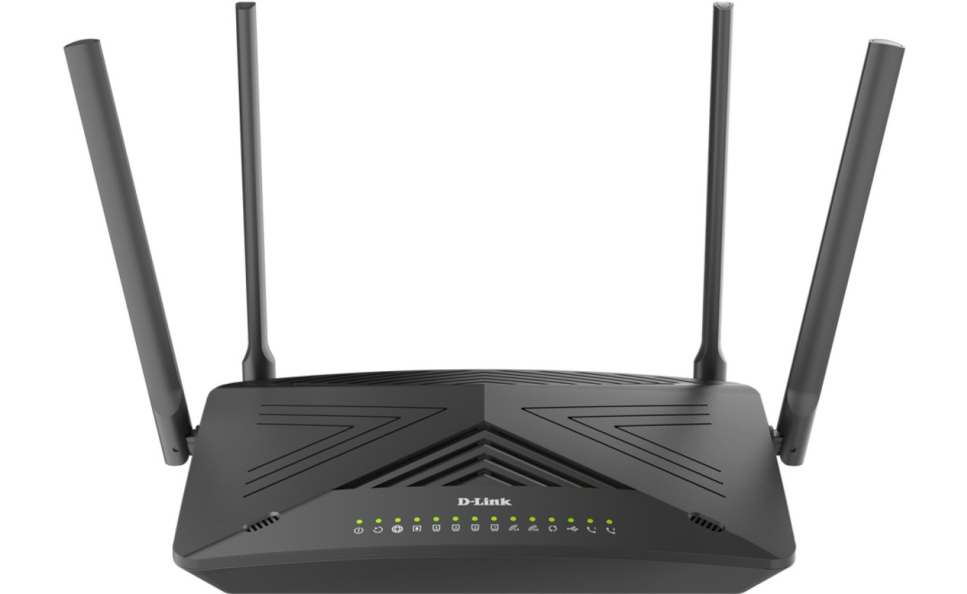 D-Link AX3000 Wi-Fi 6 VDSL2/ADSL2+ Modem Router with VoIP DSLX3052E