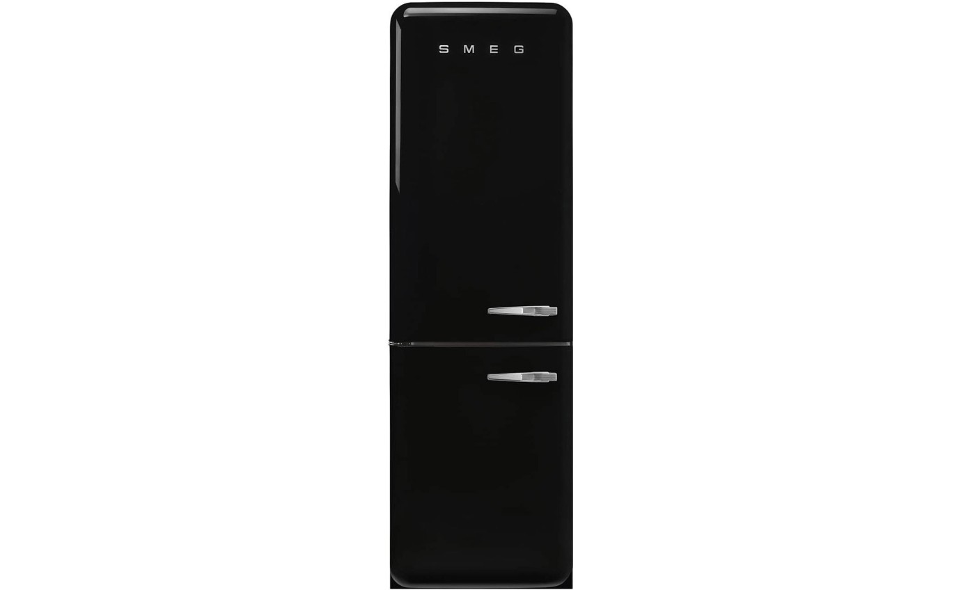 Smeg 331L 50s Style Retro Bottom Mount Fridge (Black) FAB32LBL5AU