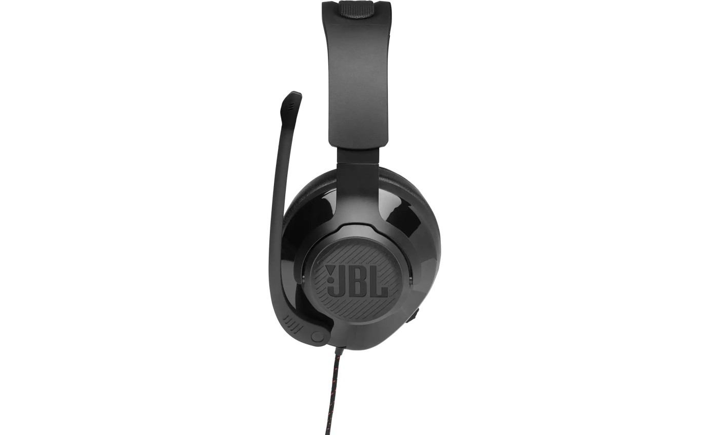 JBL Qantum 200 Wired Gaming Headset with Flip-up Mic (Black) JBLQUANTUM200BLK
