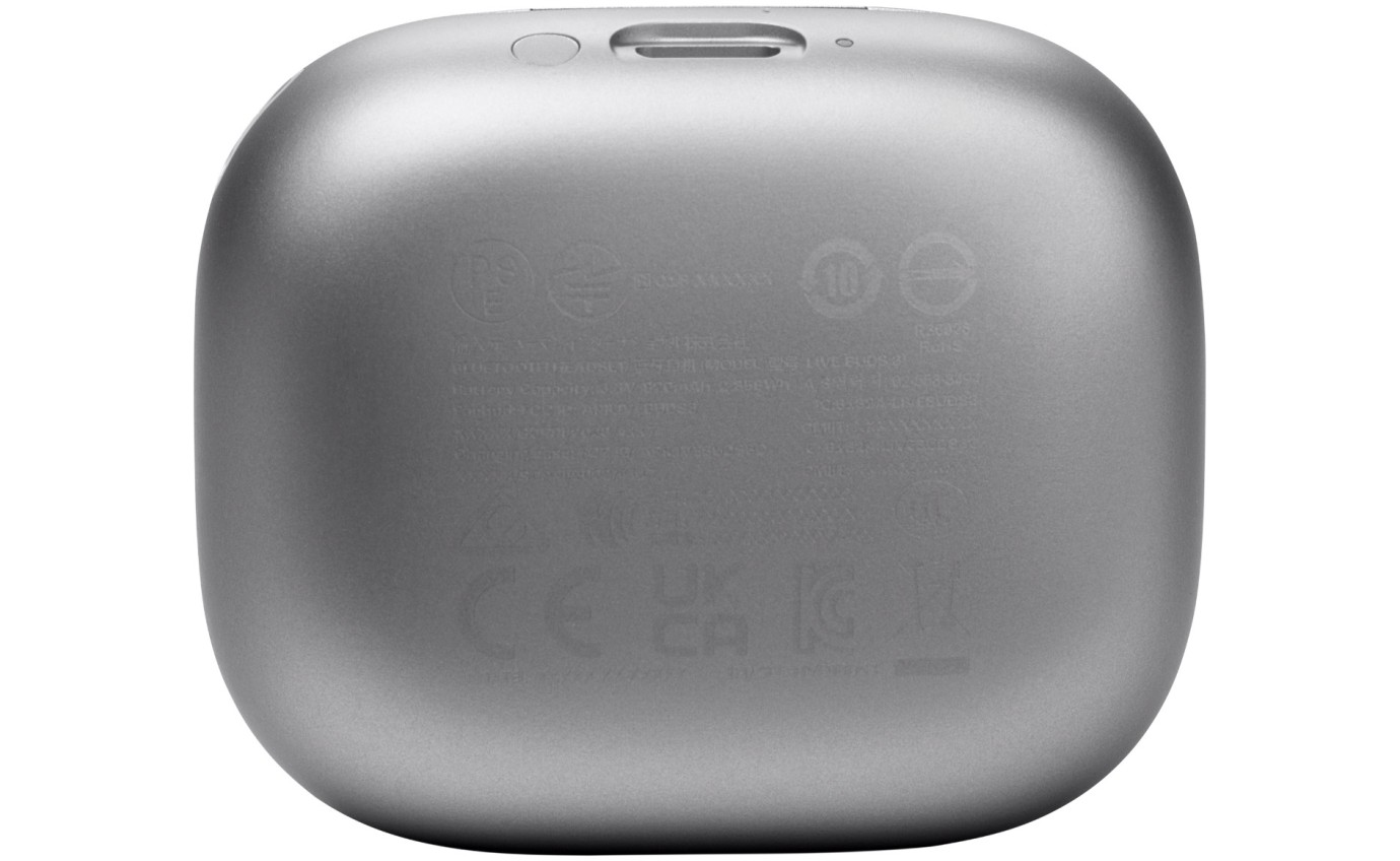 JBL Live Buds 3 TWS Noise Cancelling In-Ear Headphones (Silver) JBLLIVEBUDS3SIL