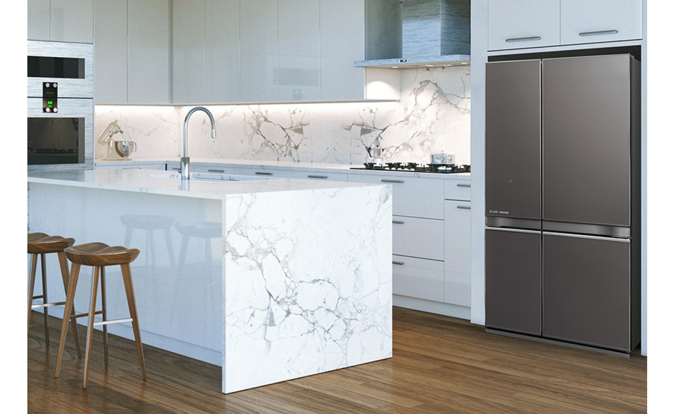 Mitsubishi 580L Quad Door Fridge (Dark Silver) MRLA580ERGDSA