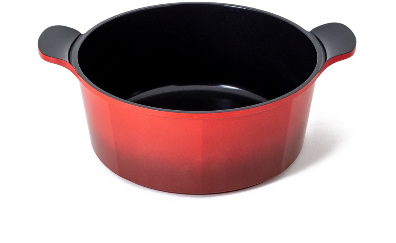 Neoflam 28cm Venn Casserole Induction Red ECVEC281