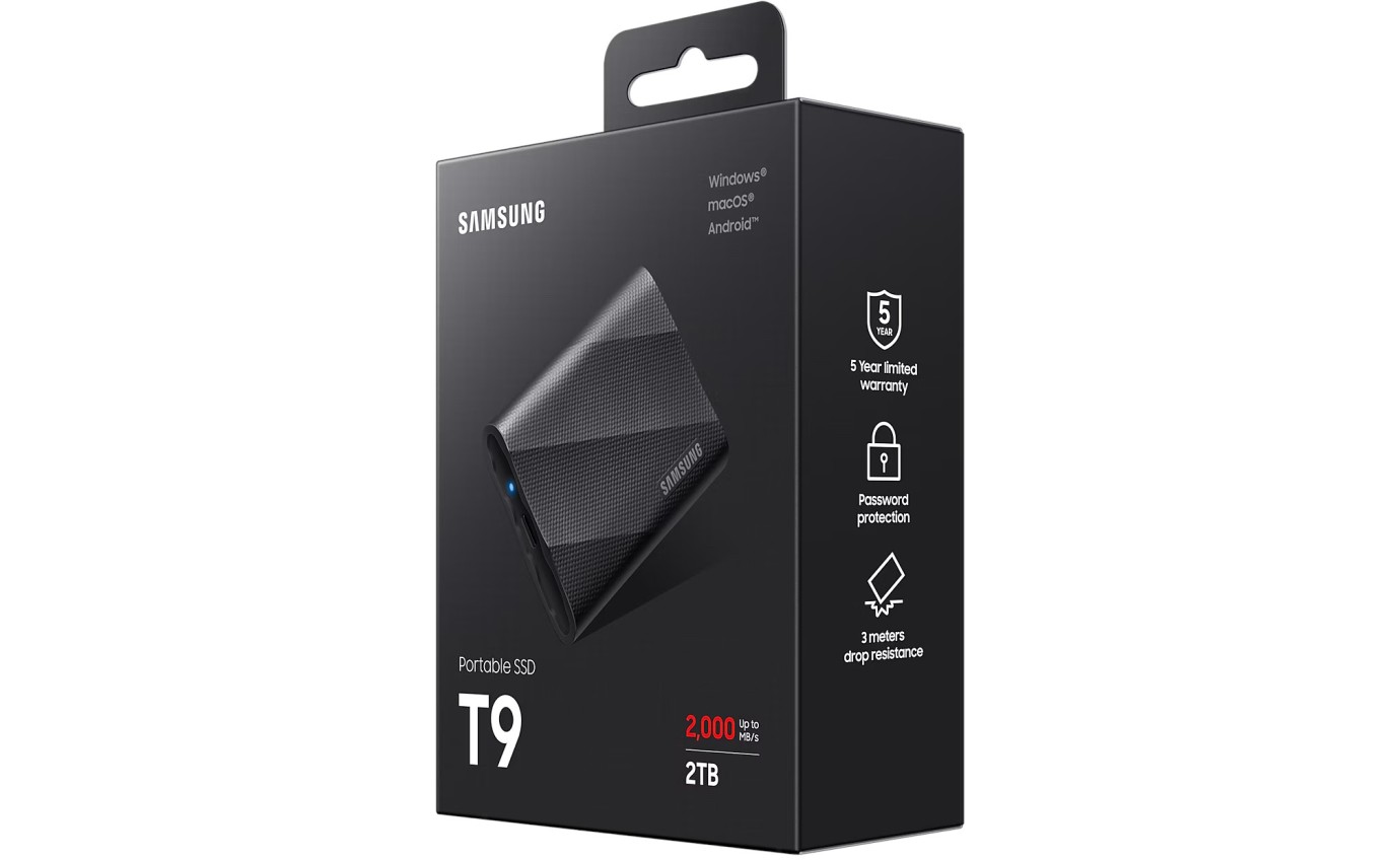 Samsung 2TB Portable SSD T9 MUPG2T0BWW