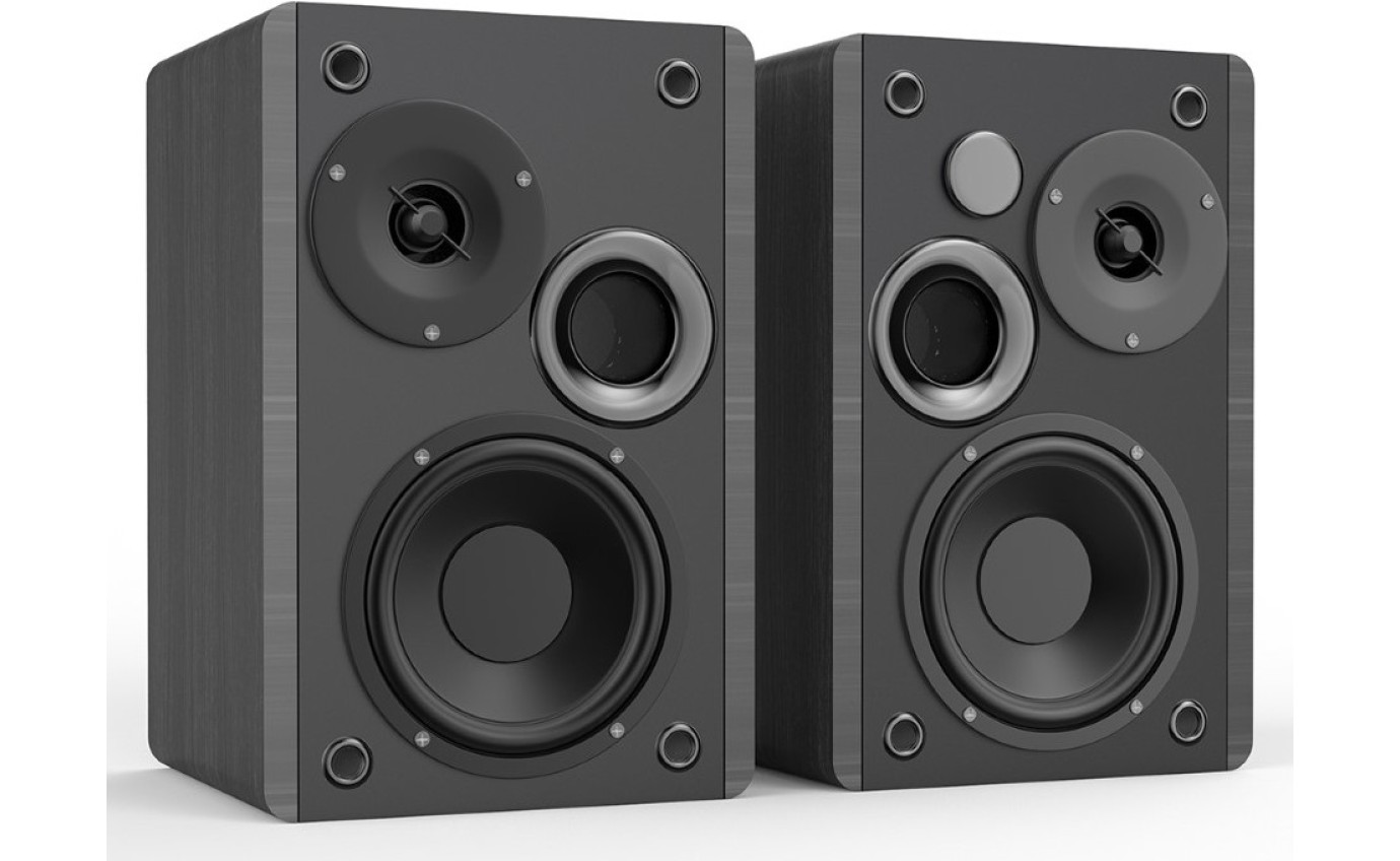 Silcron SLR01 50W Wireless Active Bookshelf Speakers (Black) SLR01BK