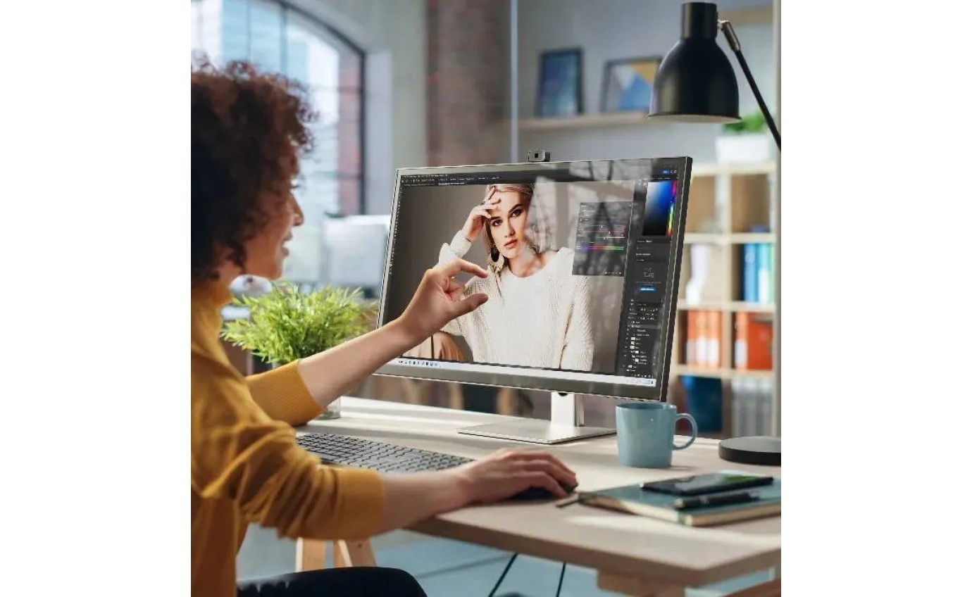 ALOGIC 27 inch Clarity Pro Touch Rotating 4K Monitor with 65W PD, Webcam and Touchscreen 27C4KPDWT