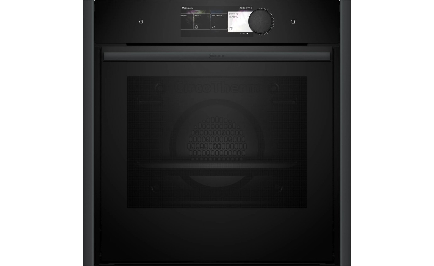 Neff 60cm N 90 Built-in Pyrolytic Oven with Added Steam Function (Anthracite Grey) B69VY7MY0AAG