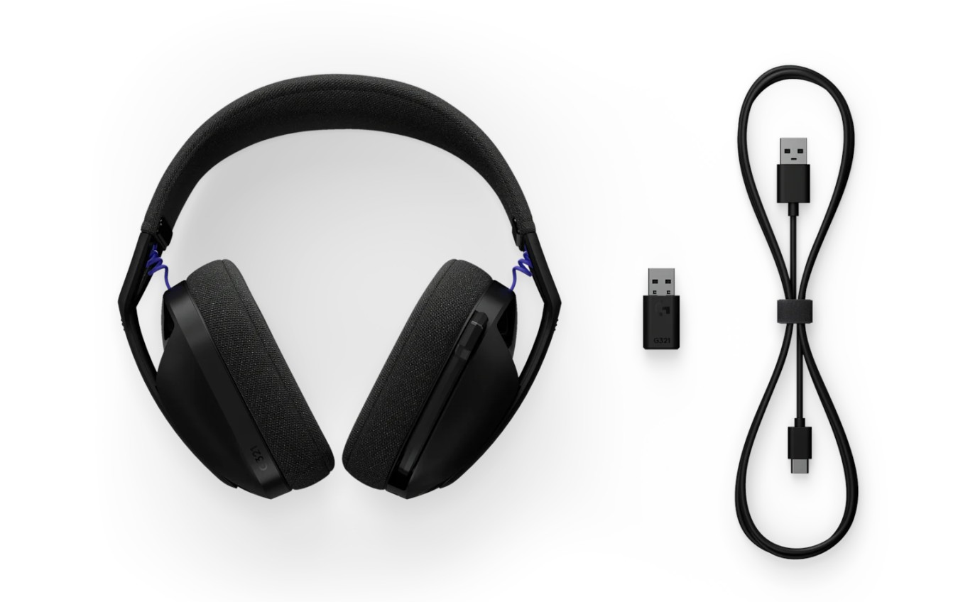 Logitech G G321 LIGHTSPEED Wireless Gaming Headset (Black) 981001564