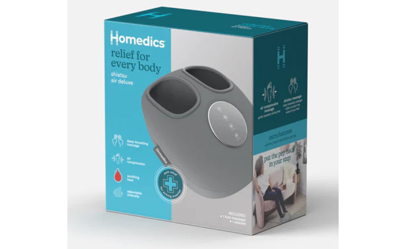 Homedics Shiatsu Air Deluxe Massager with Heat FMS348GYAU