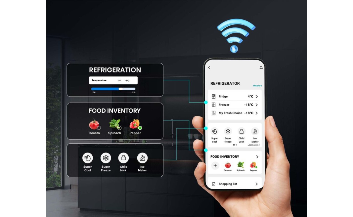 Hisense 640L PureFlex French Door Fridge (Stainless Steel) HRCD640TSW