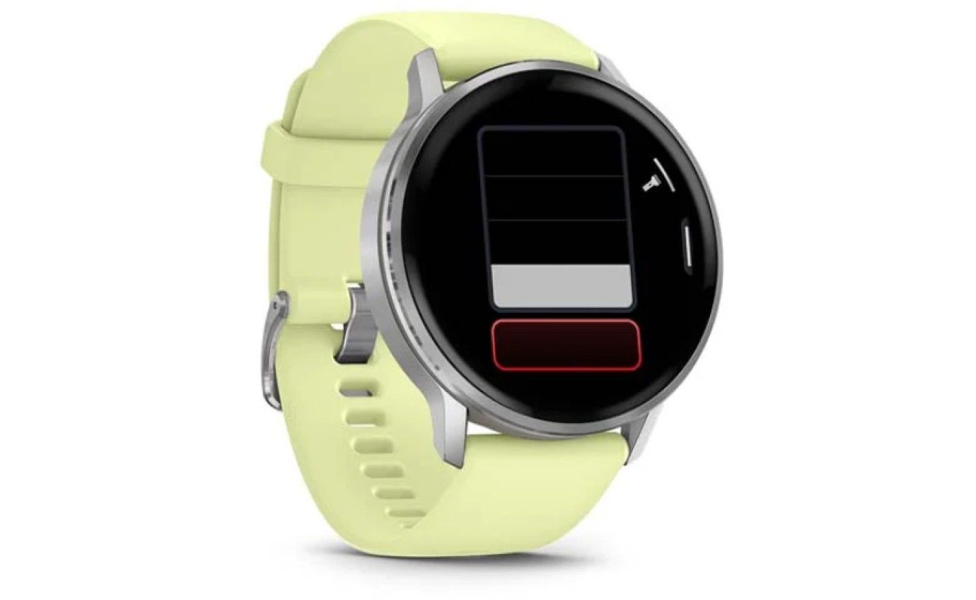 Garmin Venu&reg; 4 Smartwatch 45mm (Silver/Citron Silicone Band) 0100301402