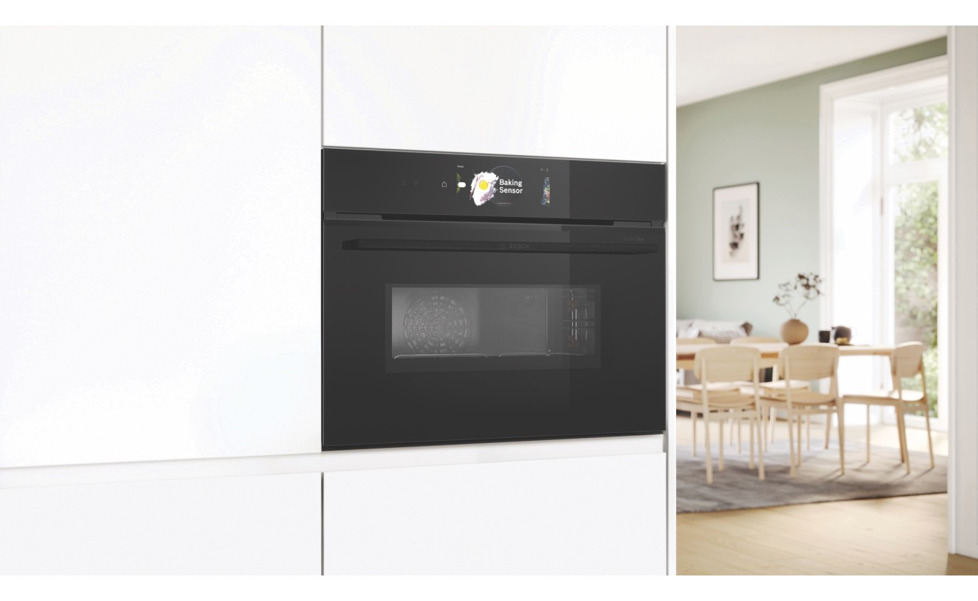 Bosch 60cm Series 8 Built-In Compact Oven with Microwave Function CMG978NB1A