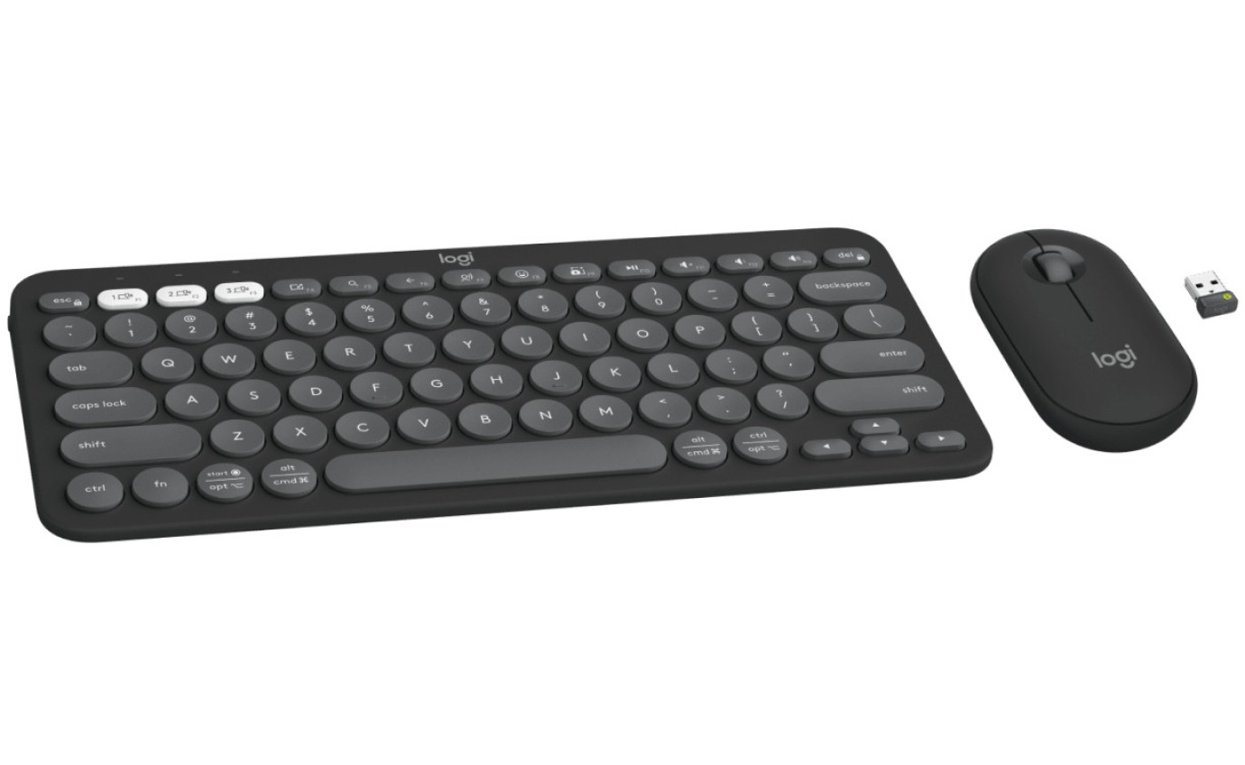 Logitech Pebble 2 Combo Keyboard and Mouse (Tonal Graphite) 920012187