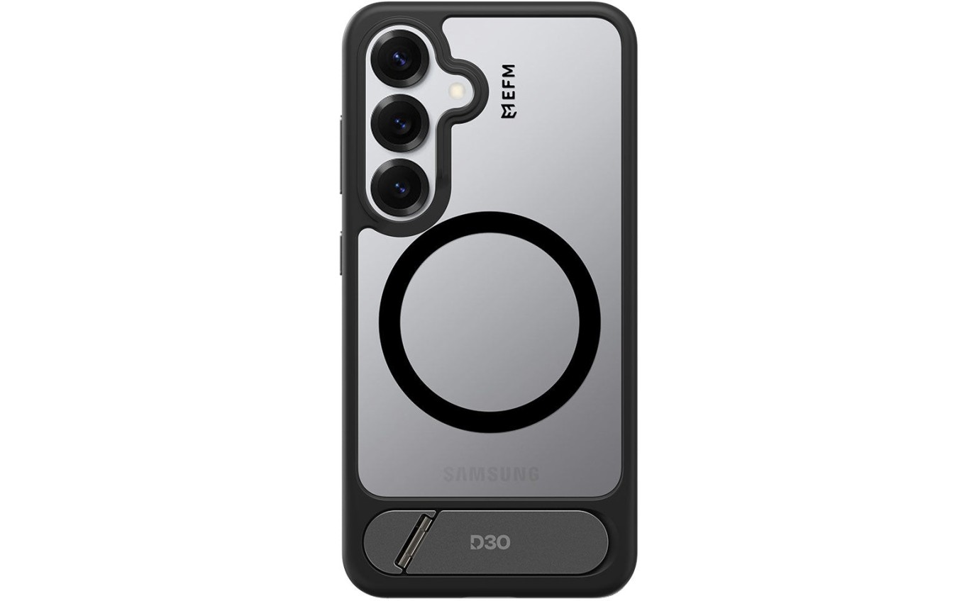 EFM Alta Case with D3O&reg; Bio for Samsung Galaxy S25+ (Black/Clear) EFCTASG295BLA