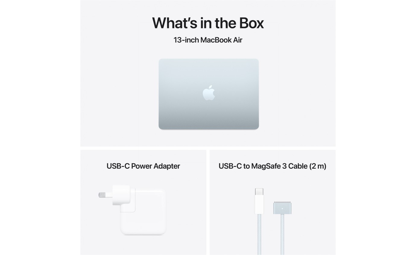 Apple MacBook Air 13-inch M4 Chip 16GB RAM 256GB (Sky Blue) MC6T4XA