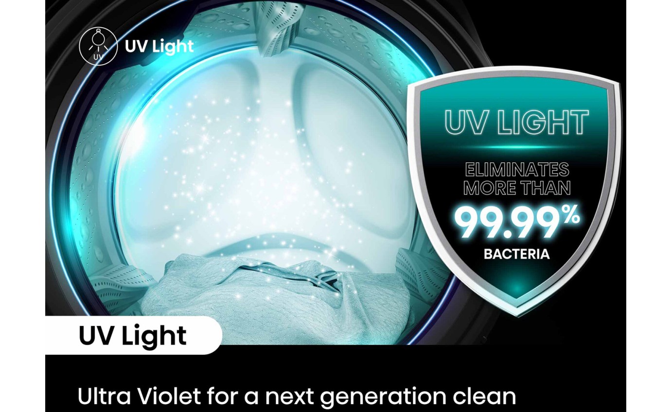 Hisense 10kg/6kg Series 7 Front Load Washer Dryer Combo (Charcoal Black) HCF7S1014B