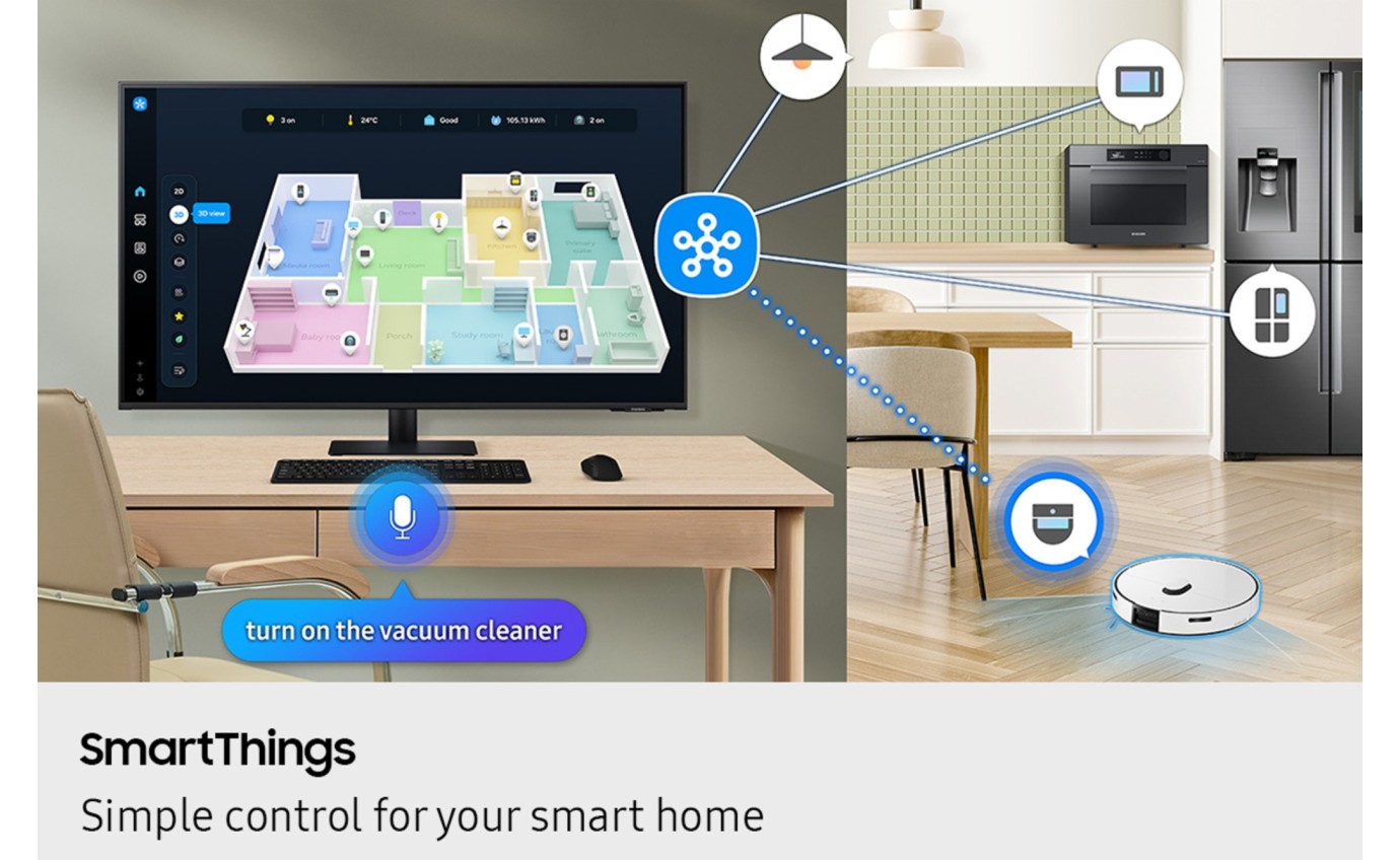 Samsung 43 inch M7 M70F 4K Smart Monitor with Remote LS43FM702UEXXY