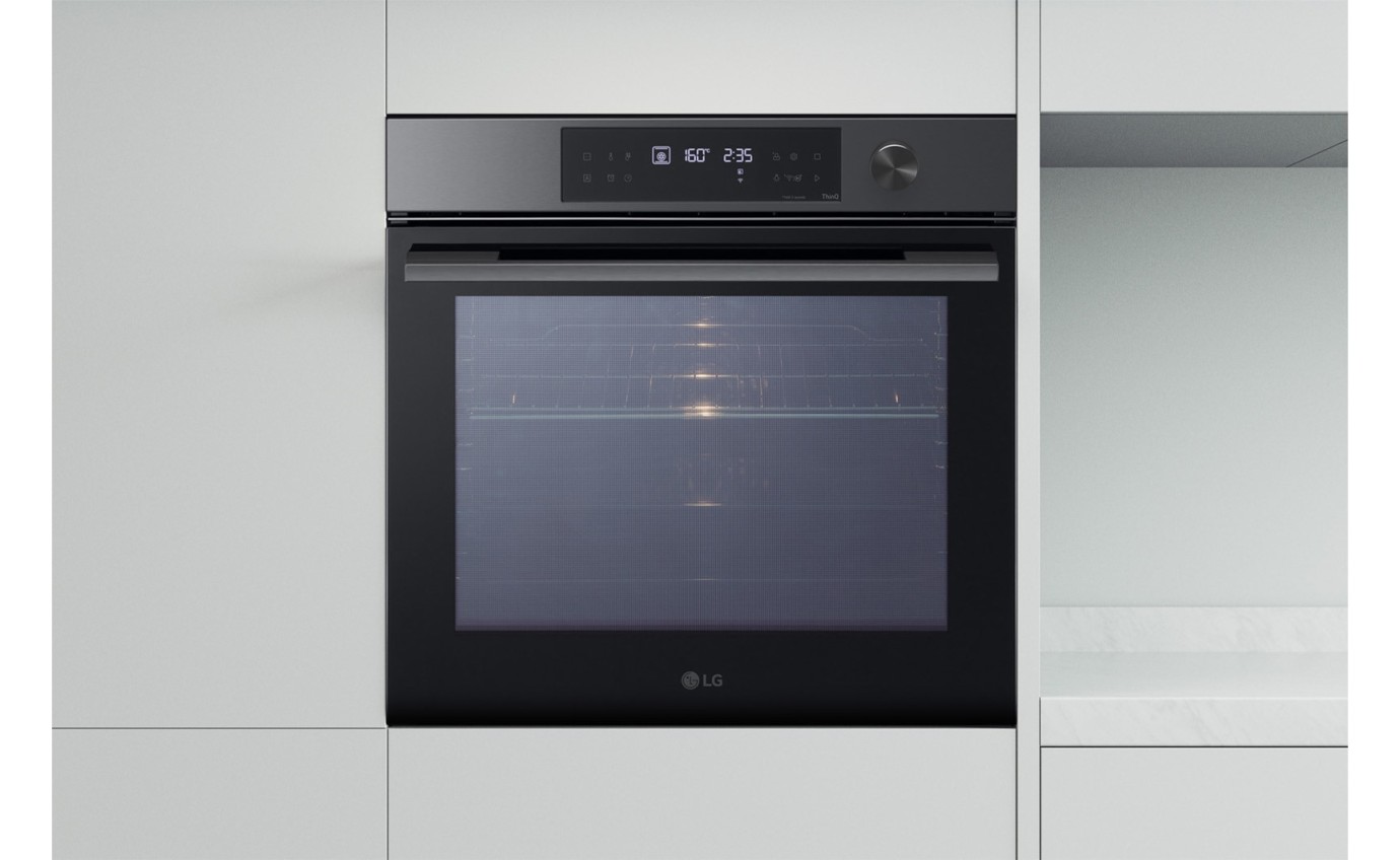LG 76L InstaView Series 7 Pyrolytic Oven (Black Stainless Steel) BO607G1MB4