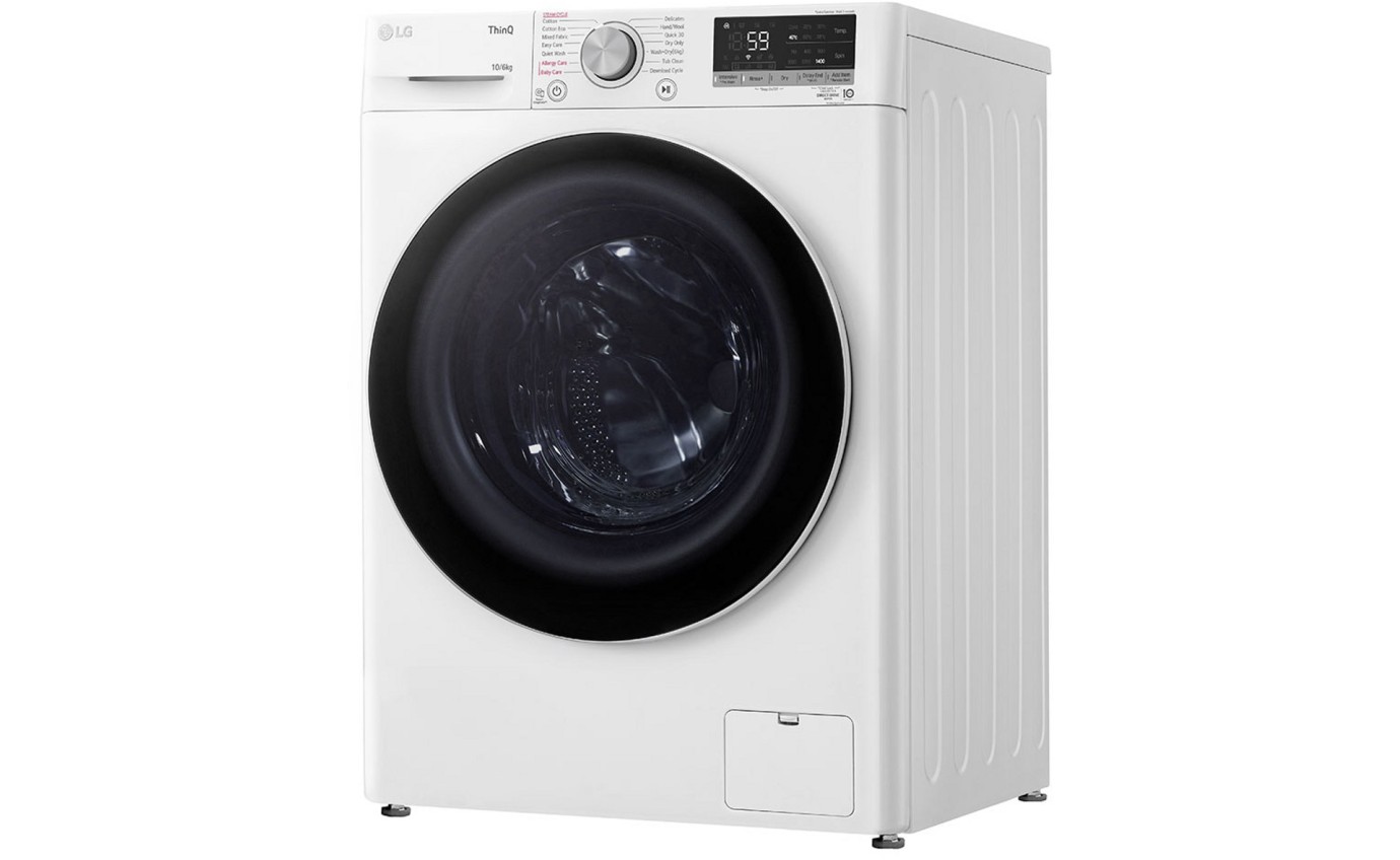 LG 10kg/6kg Front Load Washer Dryer Combo WVC51410W