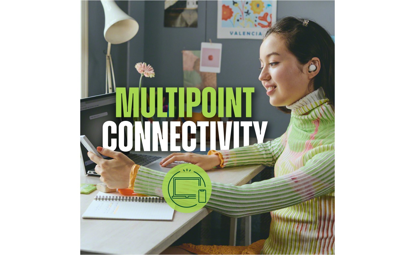 Sony Ultra Compact Truly Wireless Earbuds (White) WFC510W