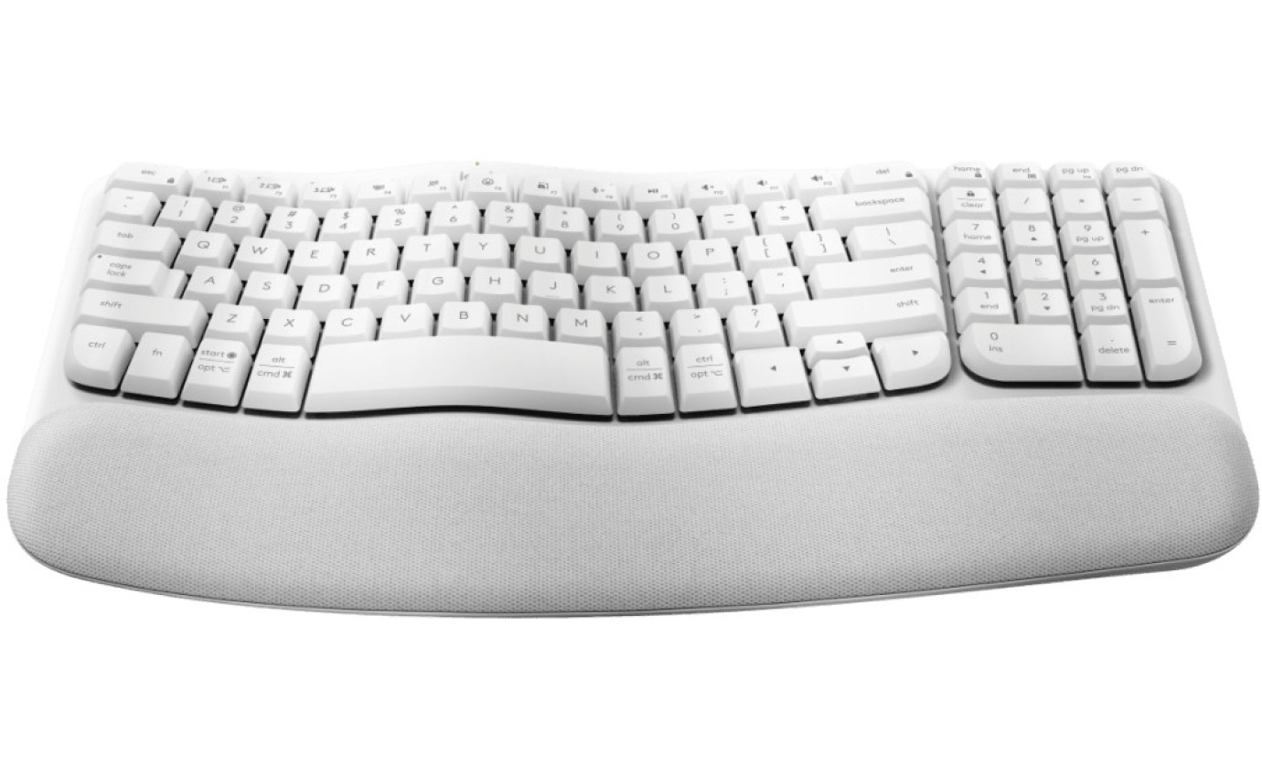 Logitech Wave Keys Ergonomic Keyboard (Off-White) 920012282