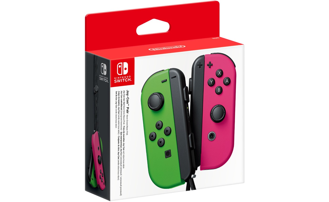 Nintendo Switch Joy-Con Controller Pair (Neon Green & Pink) 146214