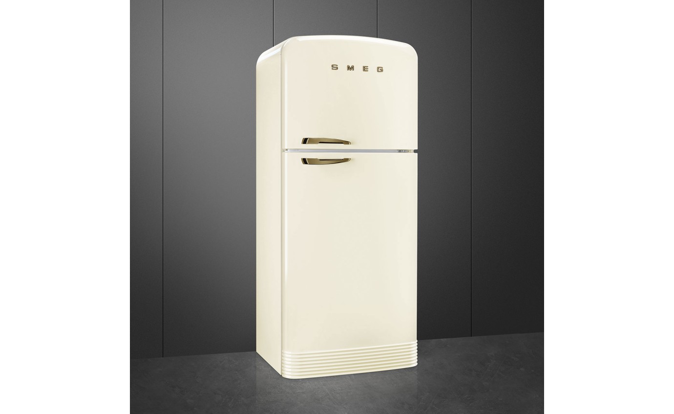 Smeg 524L 50s Style Retro Top Mount Fridge (Cream) FAB50RCR5AU