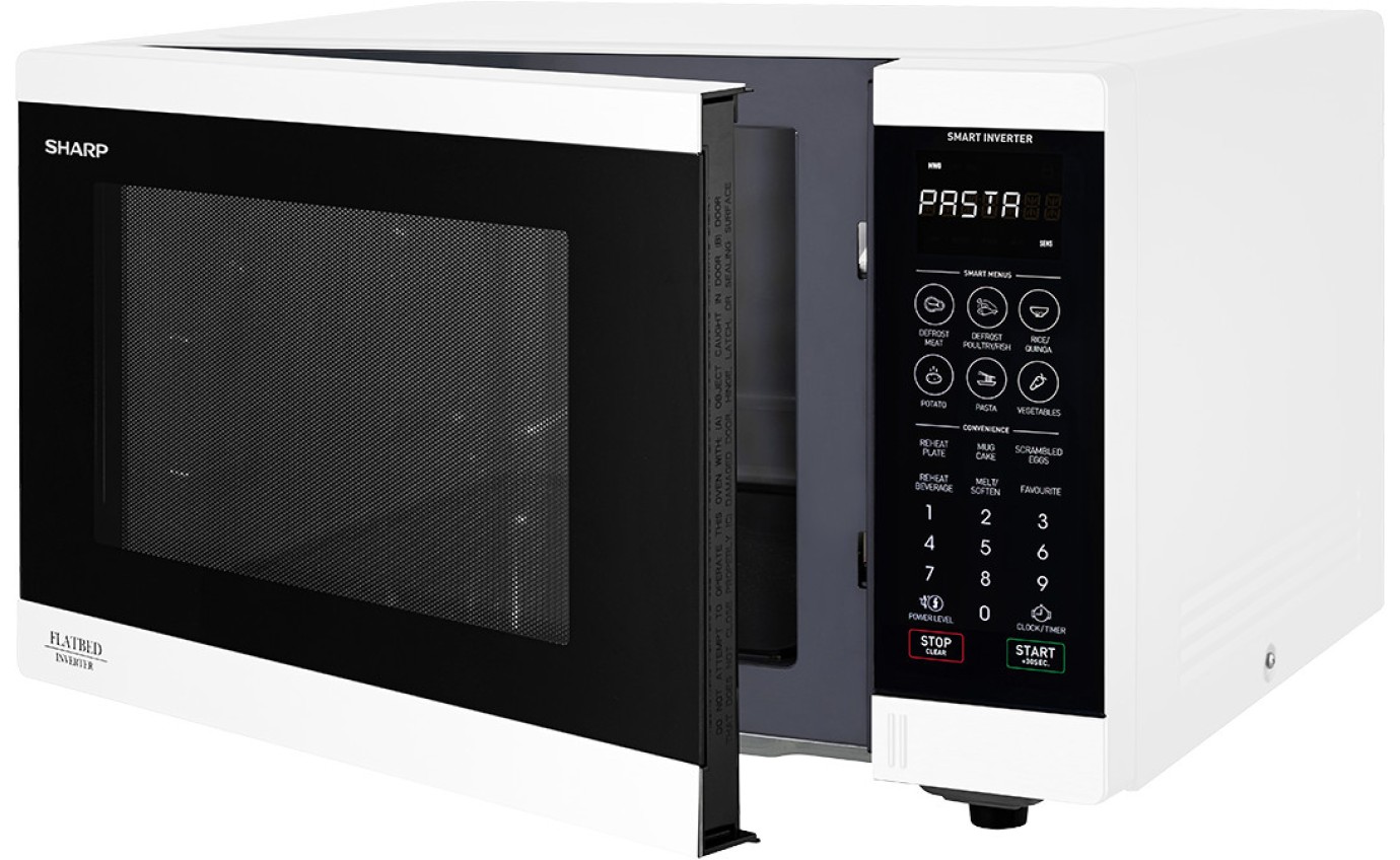 Sharp 32L 1200W Flatbed Microwave Oven SM327FHW