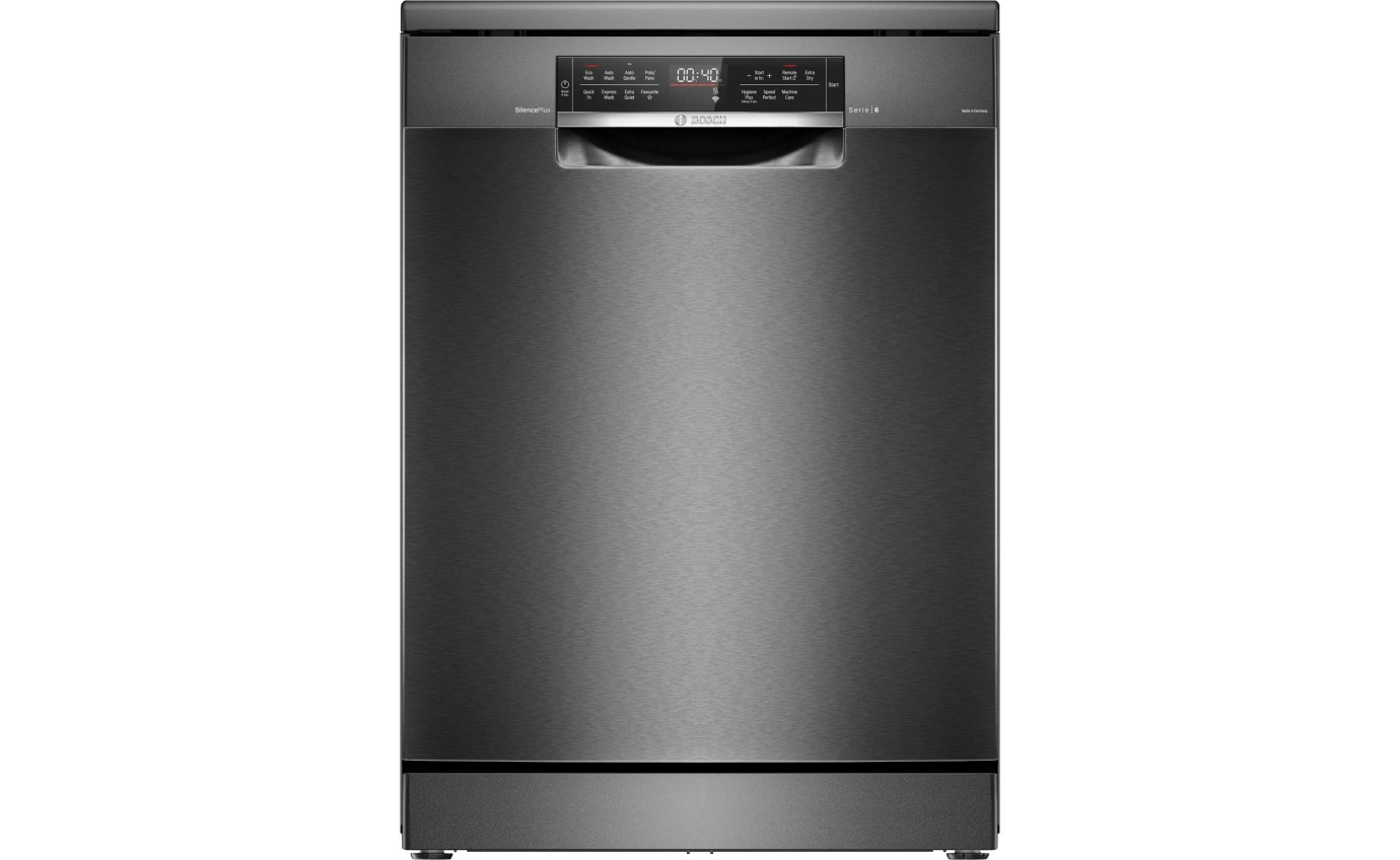 Bosch 60cm Series 6 Freestanding Dishwasher (Black Inox) SMS6HCB01A