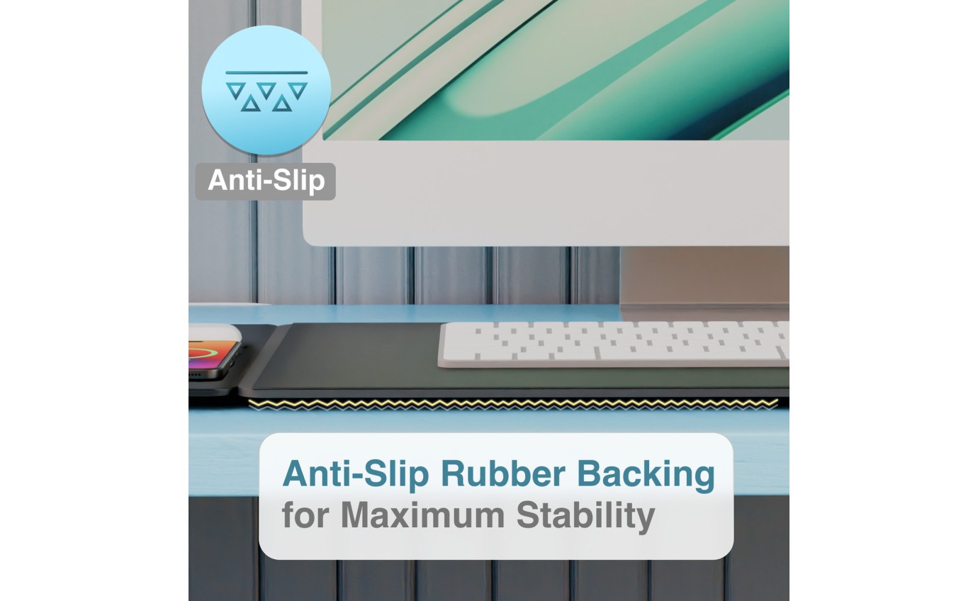 Laser Wireless Charging Desk Mat WCMATB792