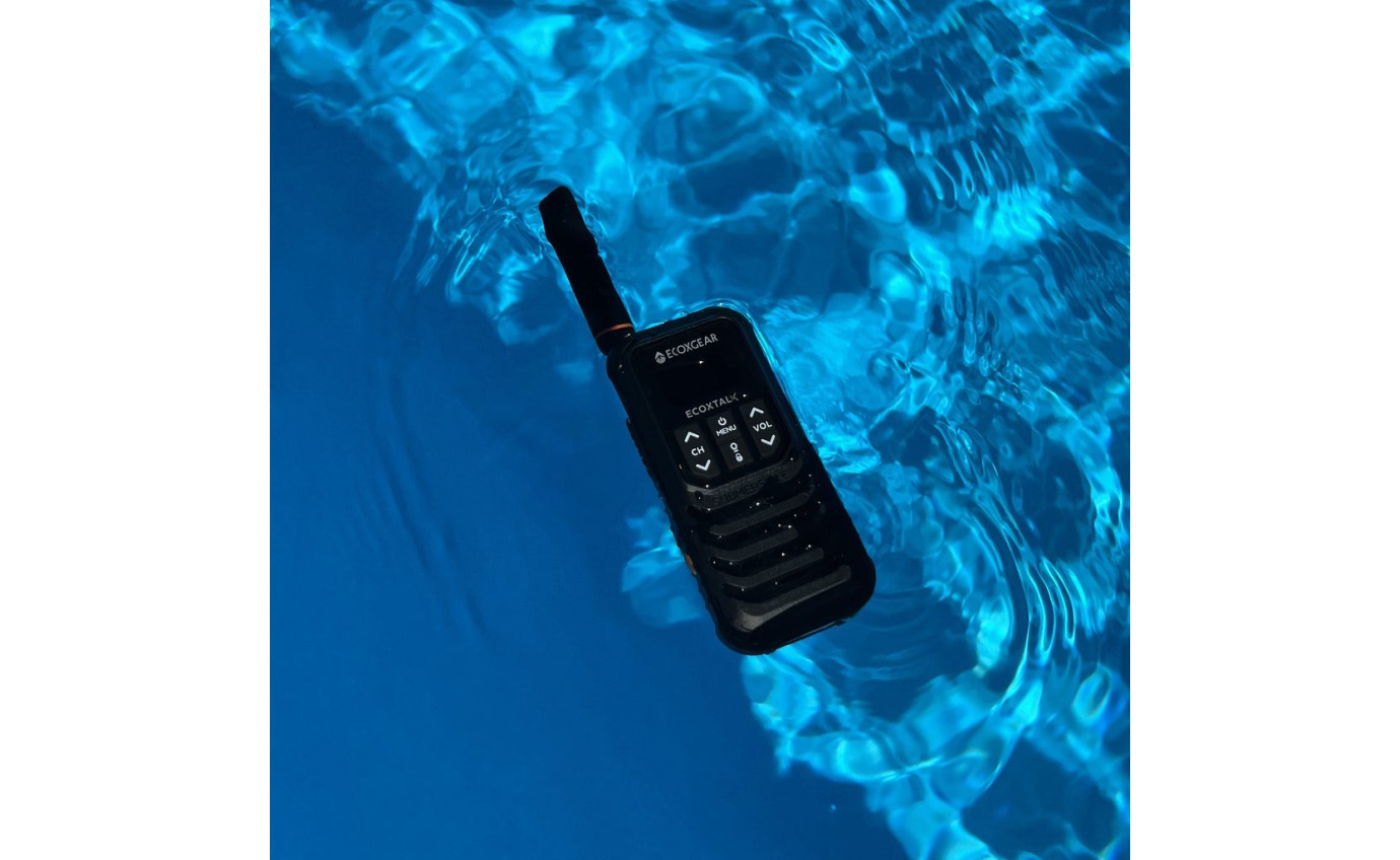 ECOXGEAR ECOXTALK EXG200 2W 13km IP67 Handheld UHF Radio (Twin Pack) EXG2002PK