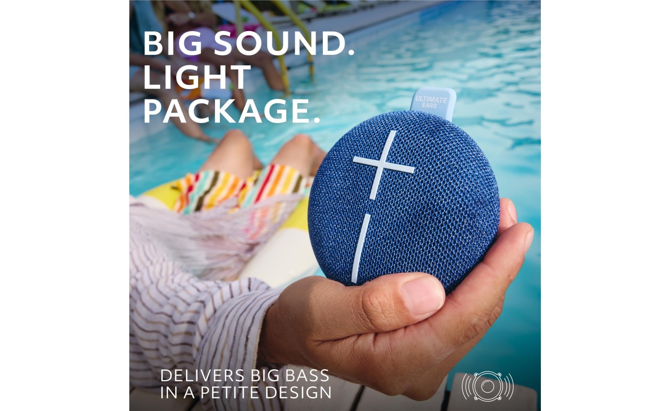 Ultimate Ears MINIROLL Portable Bluetooth Speaker (Majestic Blue) 984002023