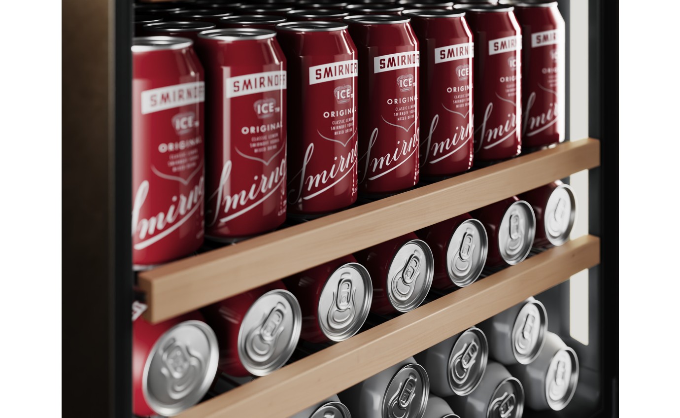 Vintec 141 Can Beverage Fridge (Black) VBS820SCBX