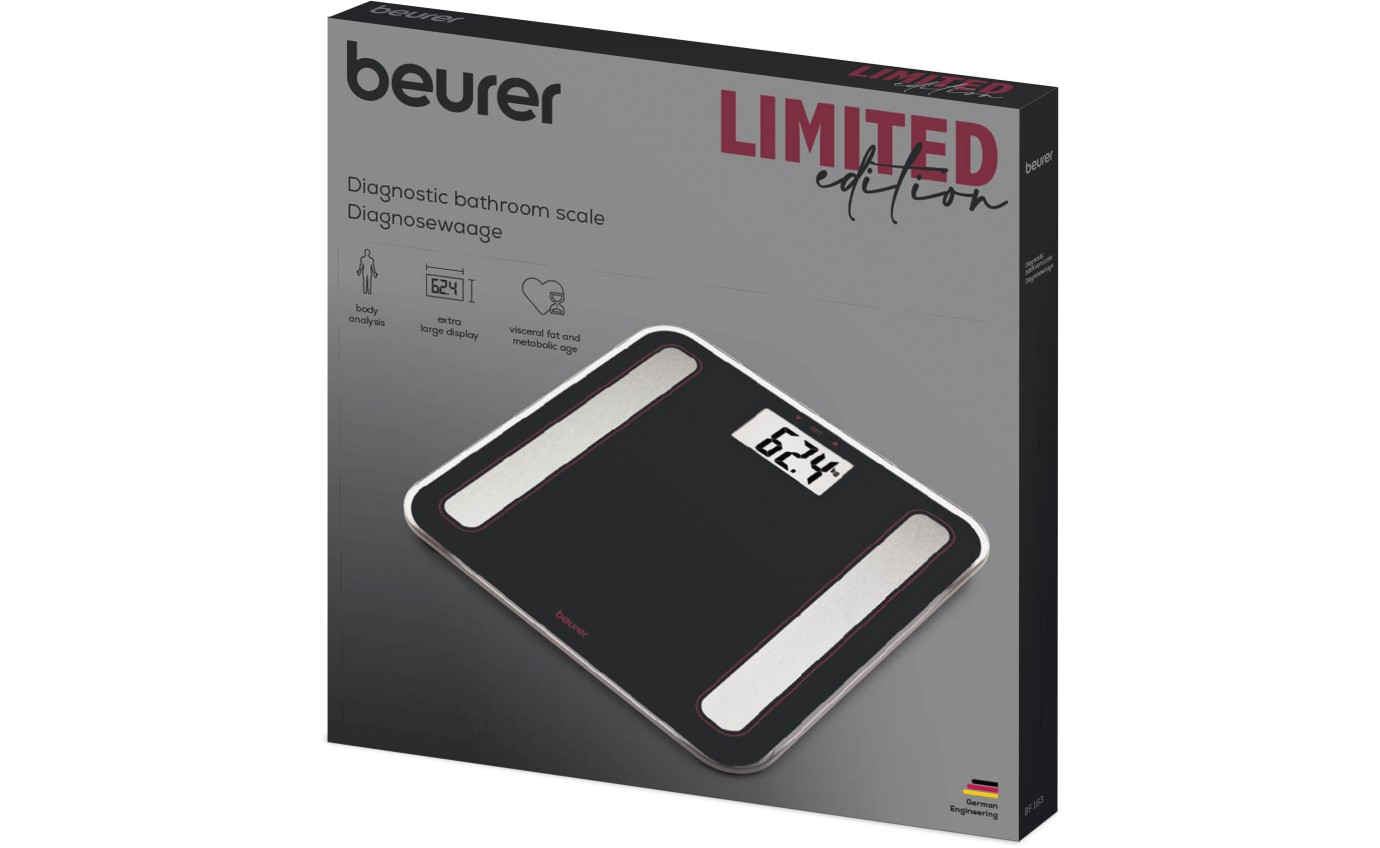 Beurer Limited Edition Digital Glass Body Fat Scale BF183RC