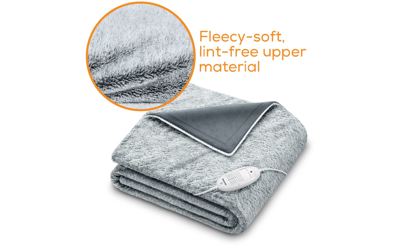 Beurer Nordic Super Cosy Heated Throw (Charcoal Grey) HD75G