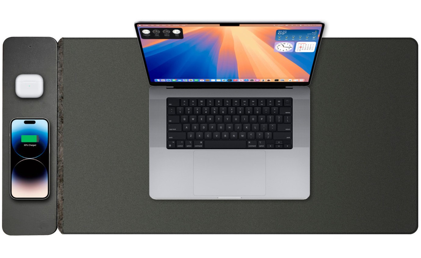 Laser Wireless Charging Desk Mat WCMATB792