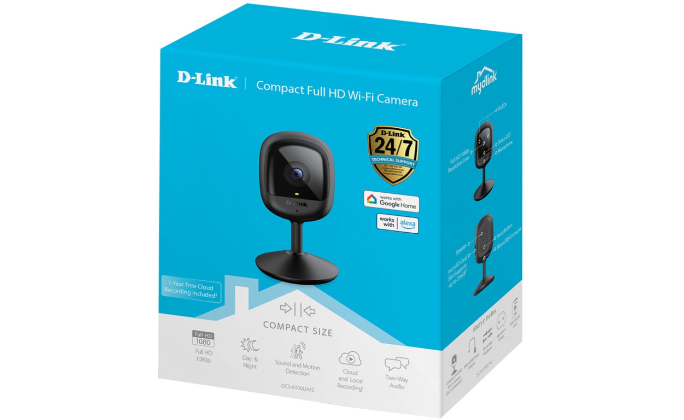 D-Link Compact Full HD Wi-Fi Camera DCS6100LHV2