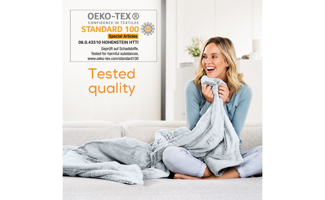 Beurer Nordic Super Cosy Heated Throw (Charcoal Grey) HD75G