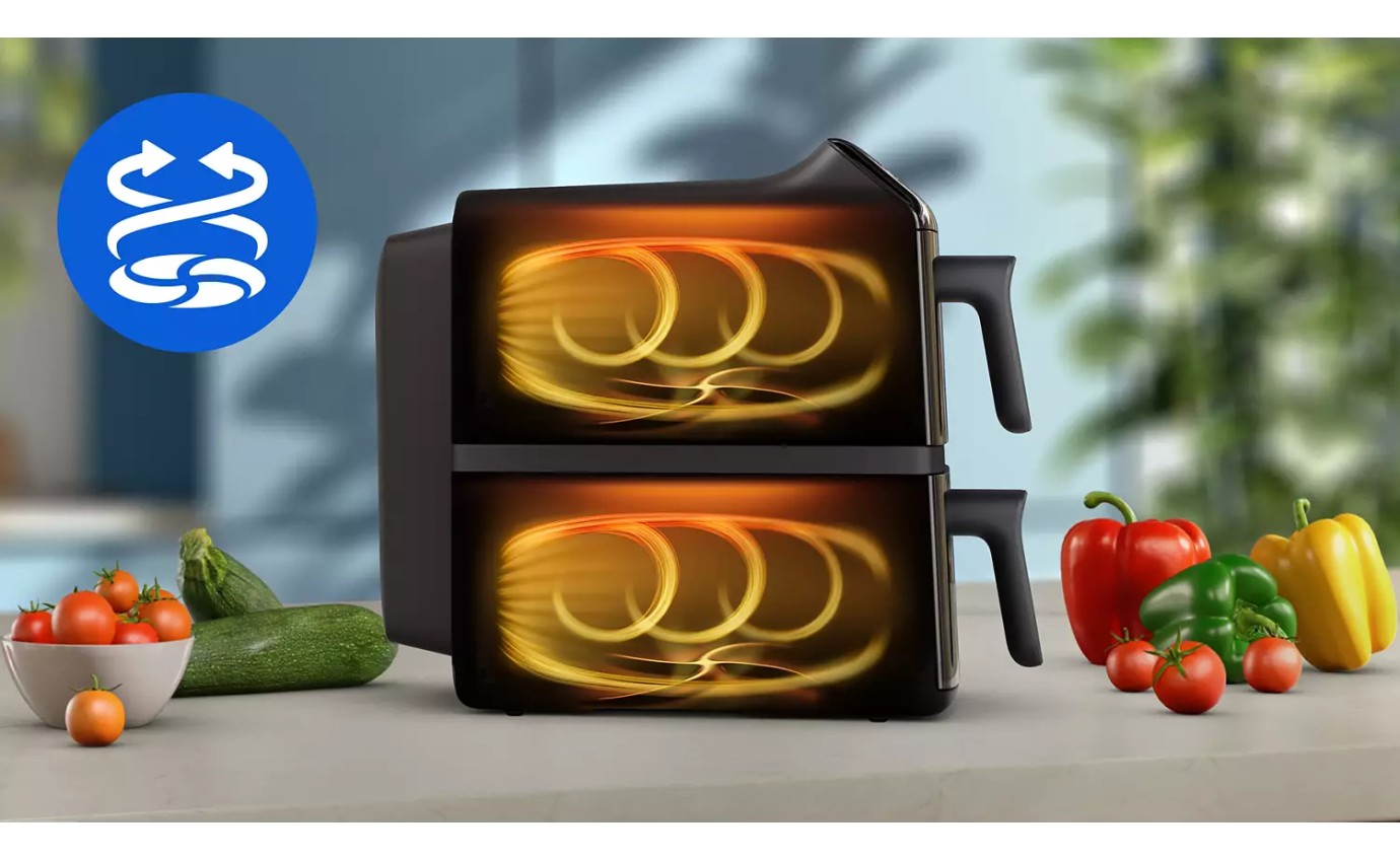 Philips 4000 Series Stacked Dual Basket Airfryer NA46270