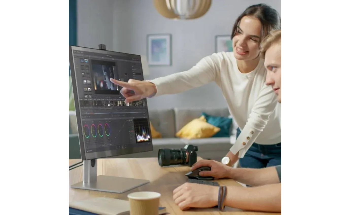 ALOGIC 27 inch Clarity Pro Touch Rotating 4K Monitor with 65W PD, Webcam and Touchscreen 27C4KPDWT