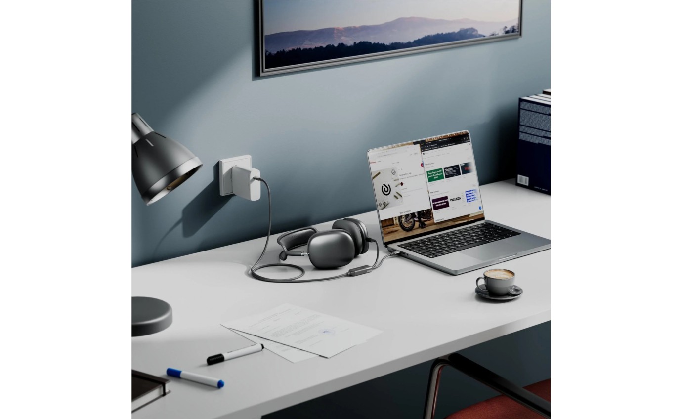 ALOGIC Split 2-in-1 USB-C to C and 100W Charge Cable 1.2m (Black) AS2CCBK