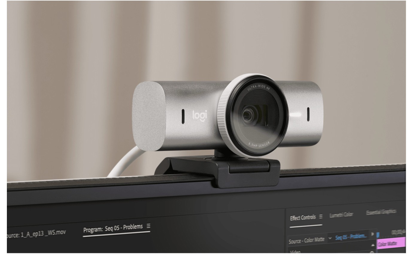 Logitech MX Brio Ultra HD 4K Webcam (Pale Grey) 960001561