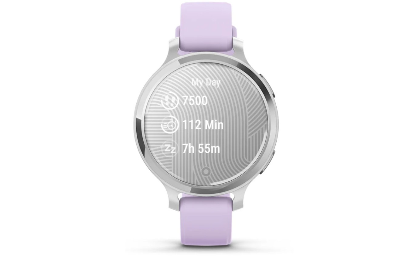 Garmin Lily&reg; 2 Active Smartwatch (Silver/Purple Jasmine) 0100289101