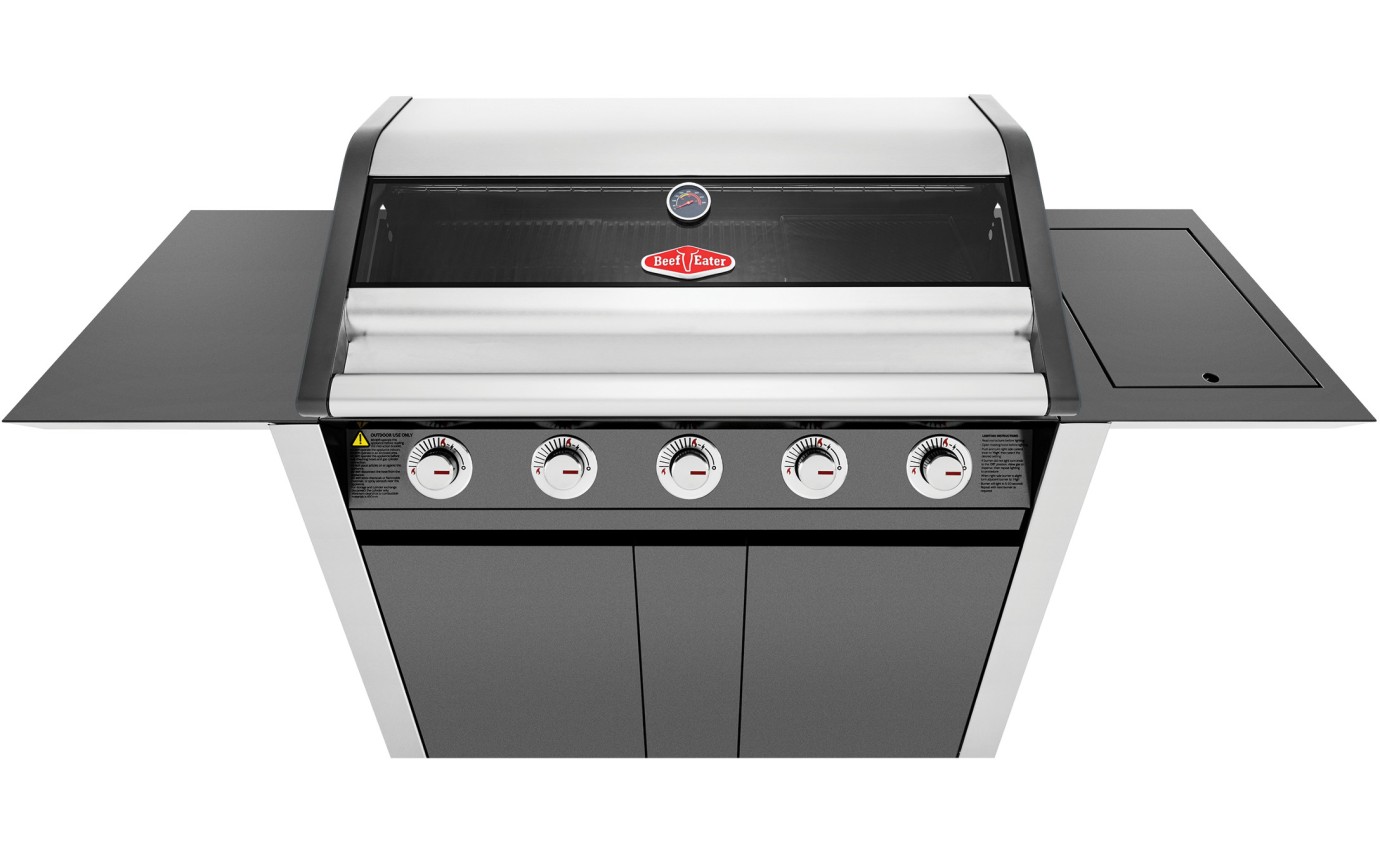 BeefEater 1600 Series 5 Burner BBQ & Trolley (Dark Stainless Steel) BMG1651DA