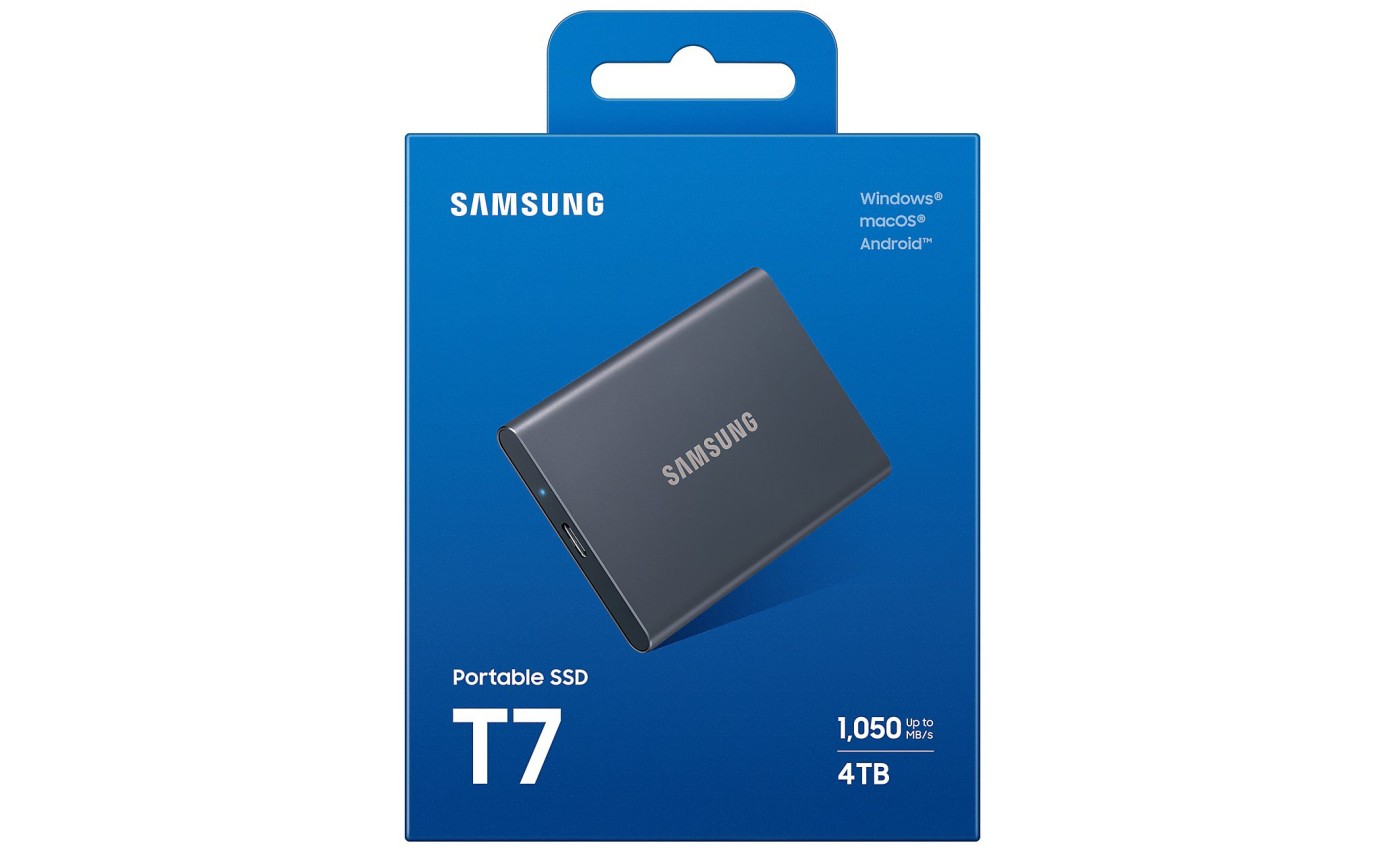 Samsung Portable SSD T7 4TB (Grey) MUPC4T0TWW