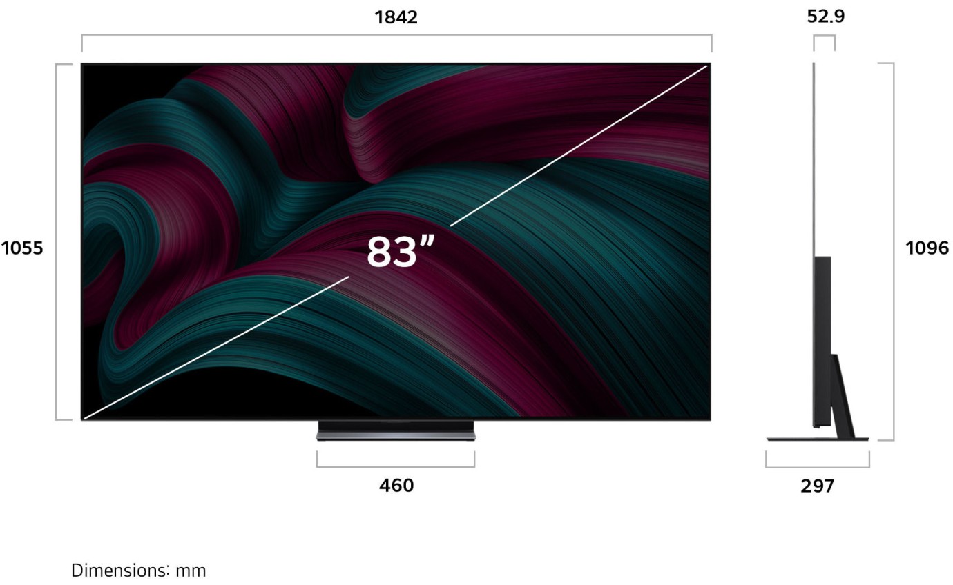 LG 83 inch C5 OLED evo AI UHD 4K Smart TV OLED83C5PSA