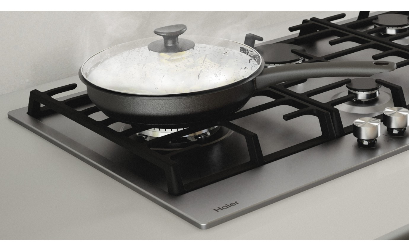 Haier 90cm Gas on Steel Cooktop HCG905WFCX3
