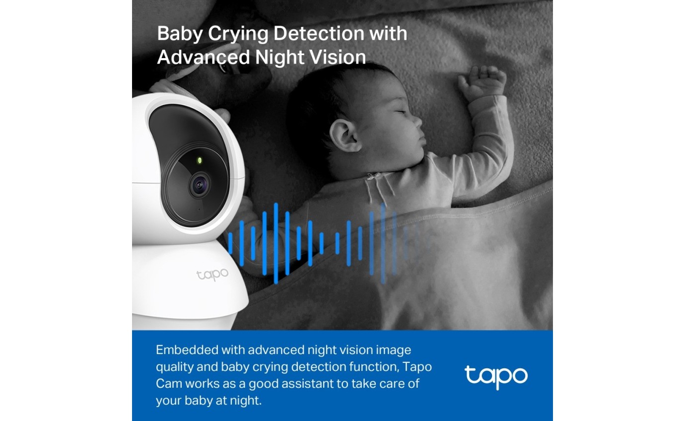 Tapo 2K Pan/Tilt Home Security Wi-Fi Camera TAPOC210