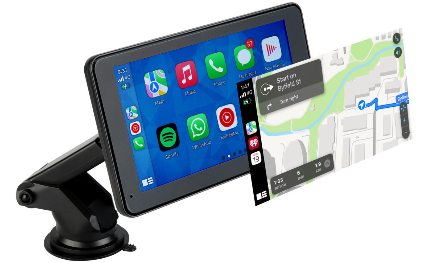 Laser 7 inch Portable CarPlay Android Auto Touchscreen NAVC7CP931